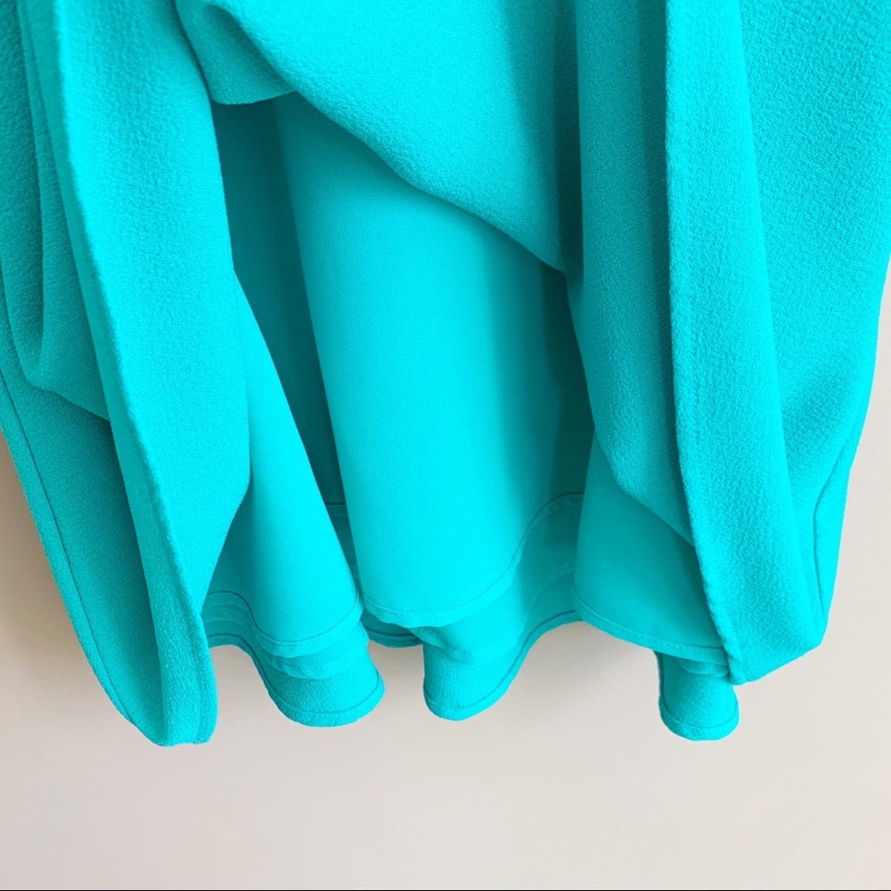 WAYF teal sleeveless shift dress size small tank swing style back keyhole close - Picture 3 of 7
